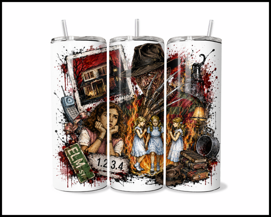 Nightmare On Elm Street Inspired Stainless Steel Tumbler (5773)