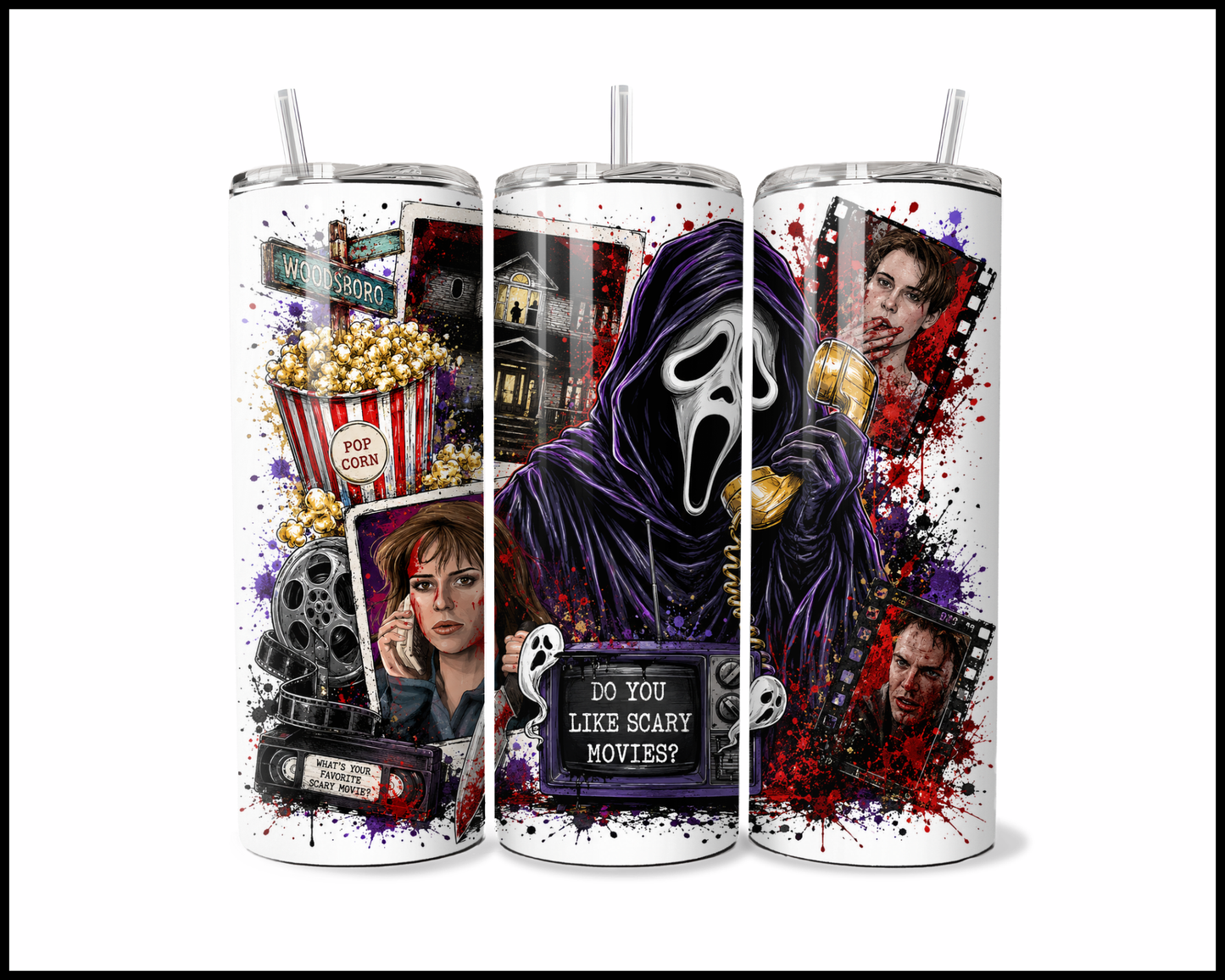 Scream Inspired Stainless Steel Tumbler (5774)