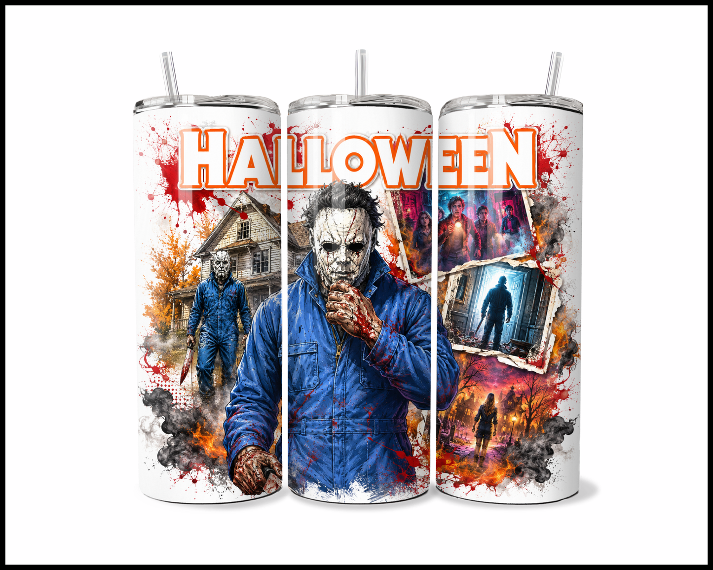 Halloween Inspired Stainless Steel Tumbler (5778)