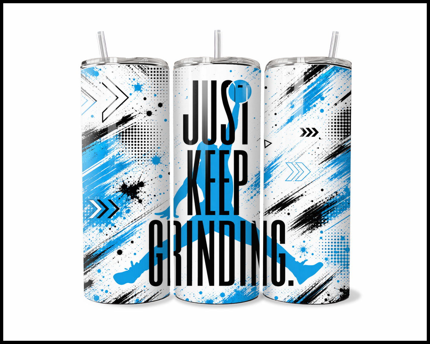 Michael Jordan - Just Keep Grinding Stainless Steel Tumbler (5786)