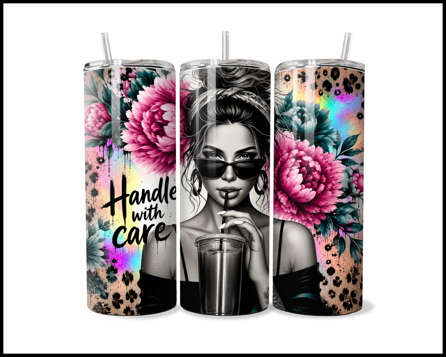 Handle With Care Stainless Steel Tumbler (5800)