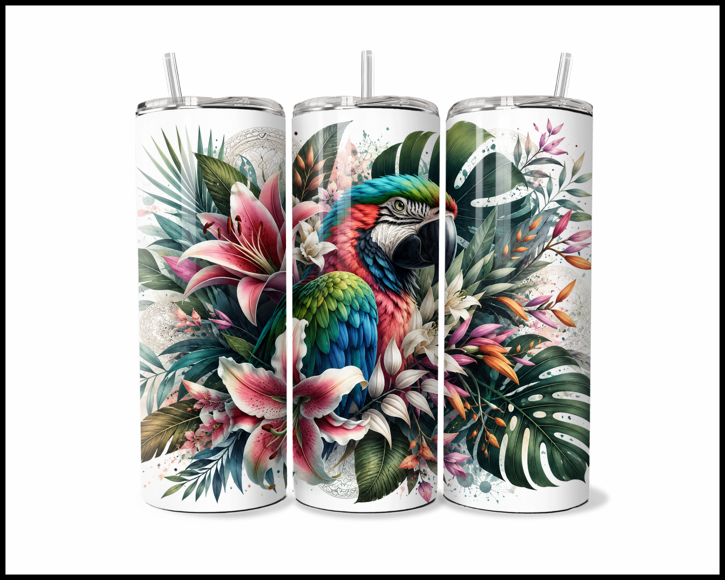 Botanical Bliss - McCaw Stainless Steel Tumbler (5818)