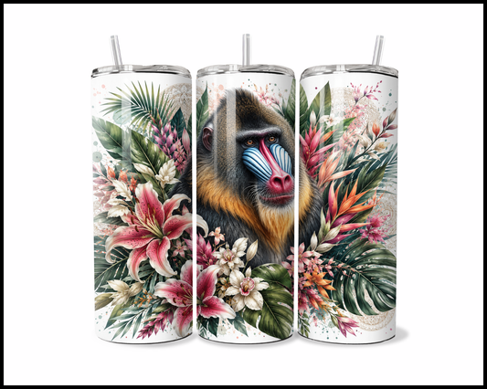 Botanical Bliss - Mandrill Stainless Steel Tumbler (5867)