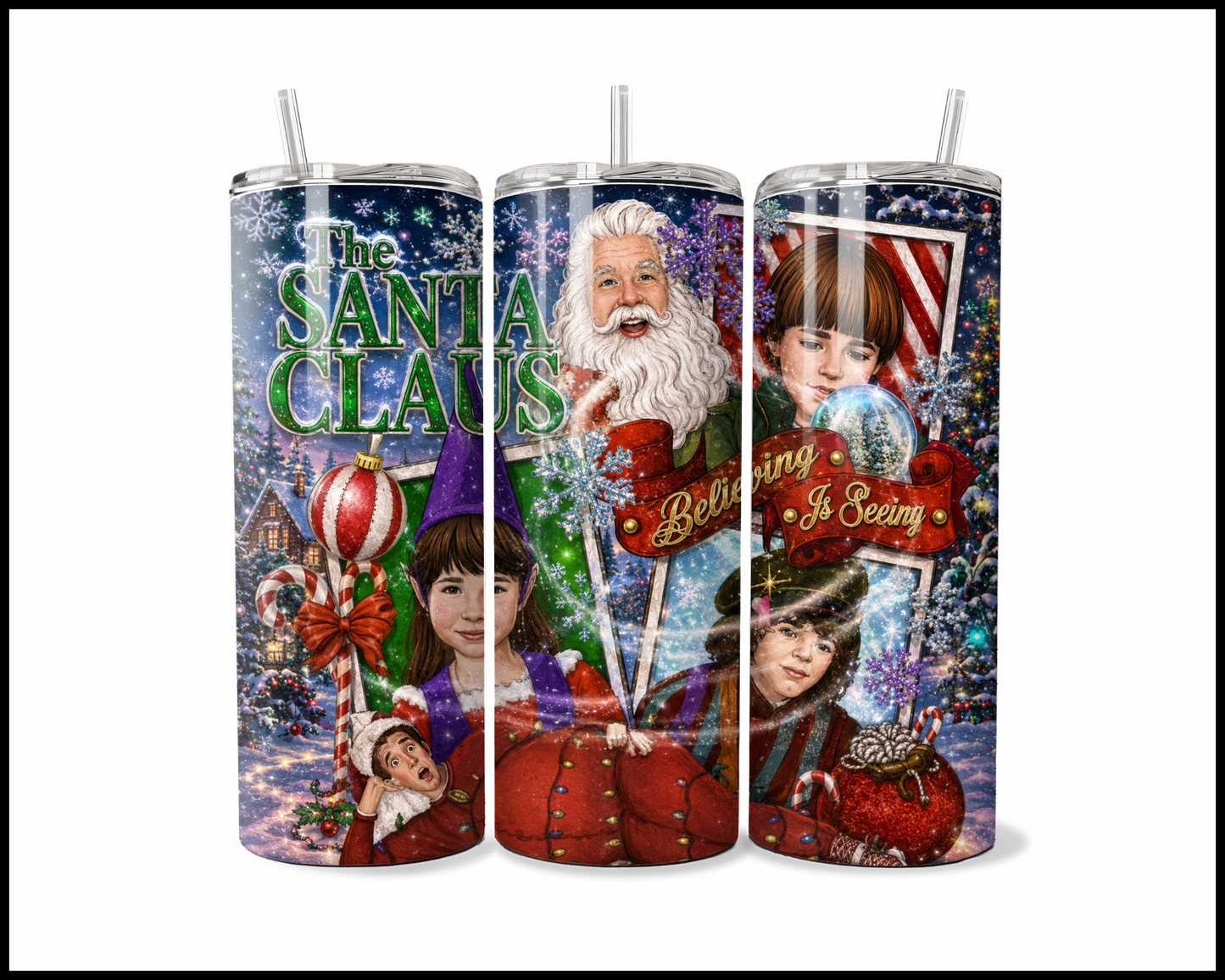The Santa Claus Inspired Stainless Steel Tumbler (5879)