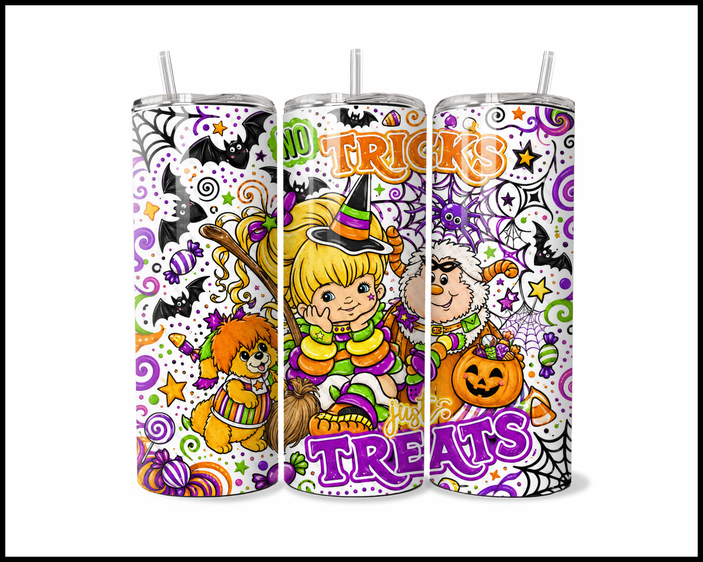 No Tricks Just Treats Stainless Steel Tumbler (5885)