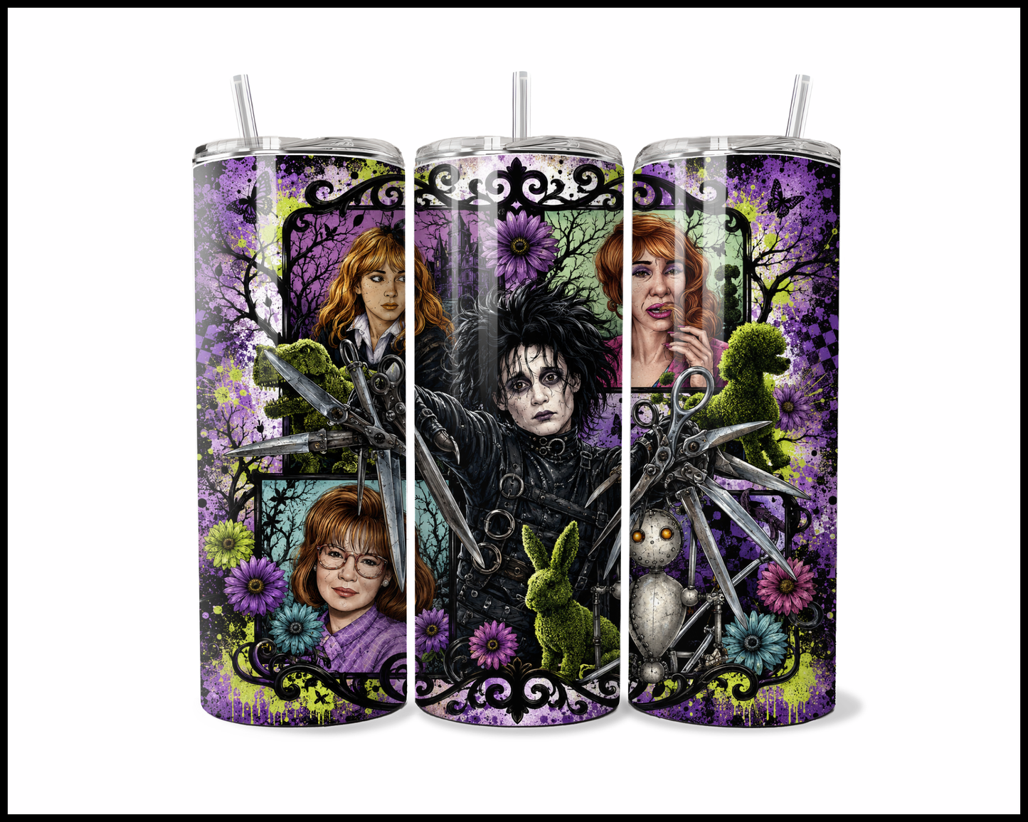Edward Scissorhands Inspired  Stainless Steel Tumbler (5887)