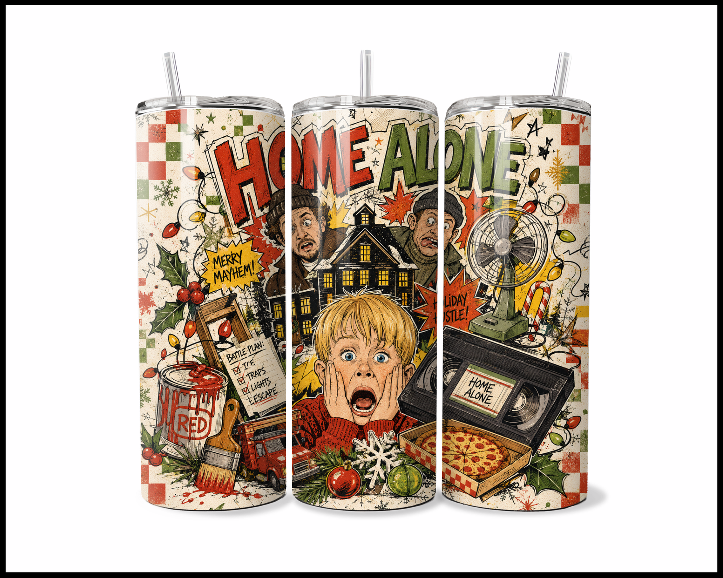 Home Alone Inspired Stainless Steel Tumbler (5893)