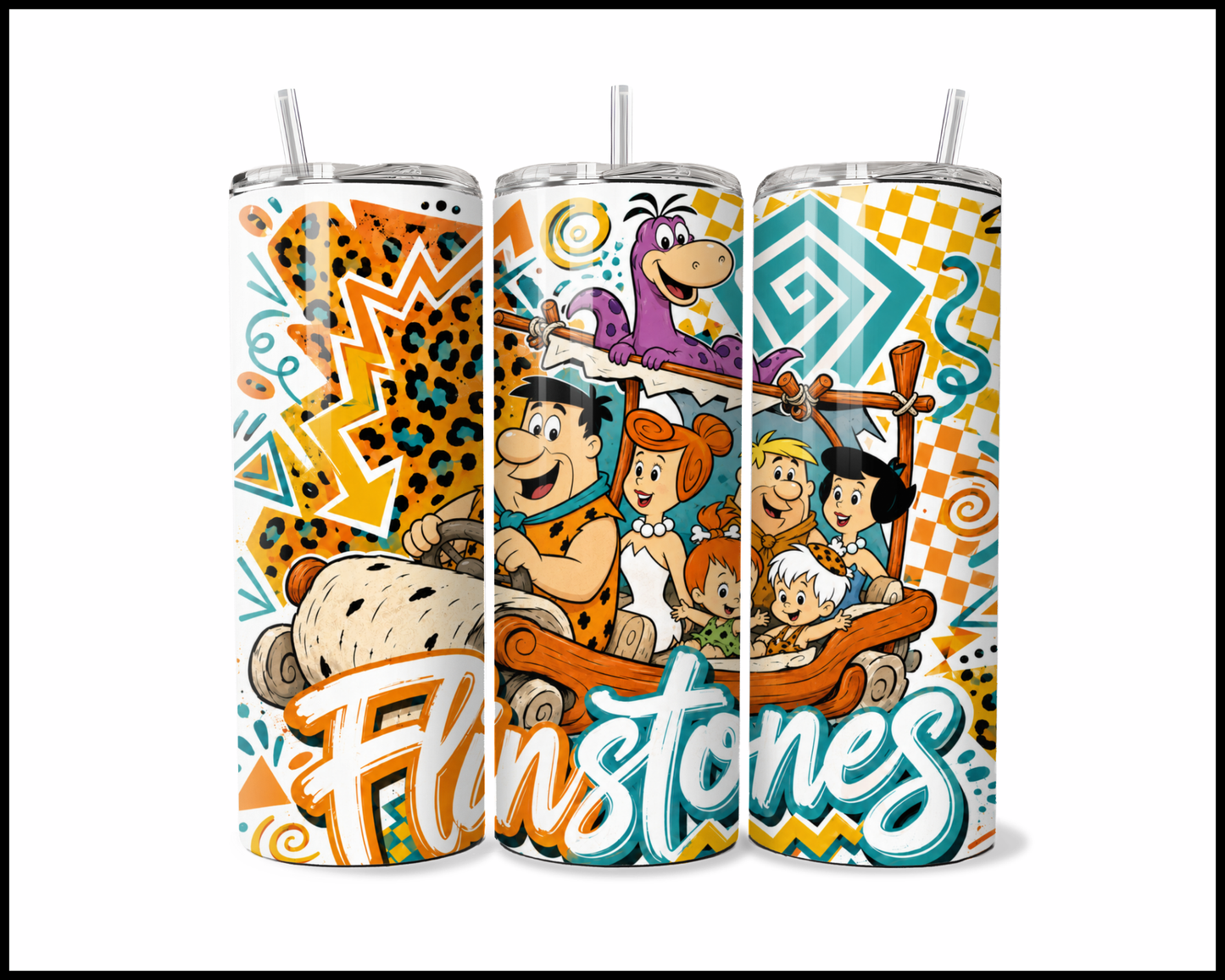 Flinstones Inspired Stainless Steel Tumbler (5910)