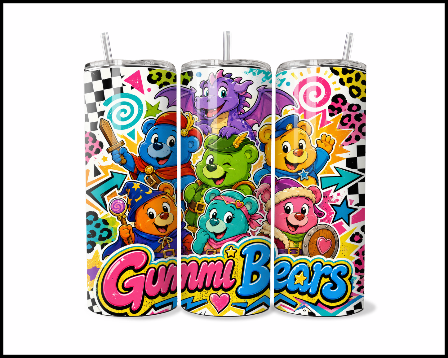 Gummi Bears Inspired Stainless Steel Tumbler (5911)