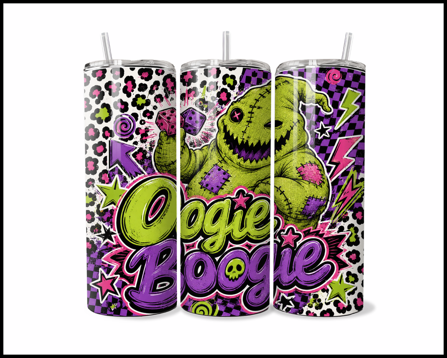 Oogie Boogie Inspired Stainless Steel Tumbler (5916)