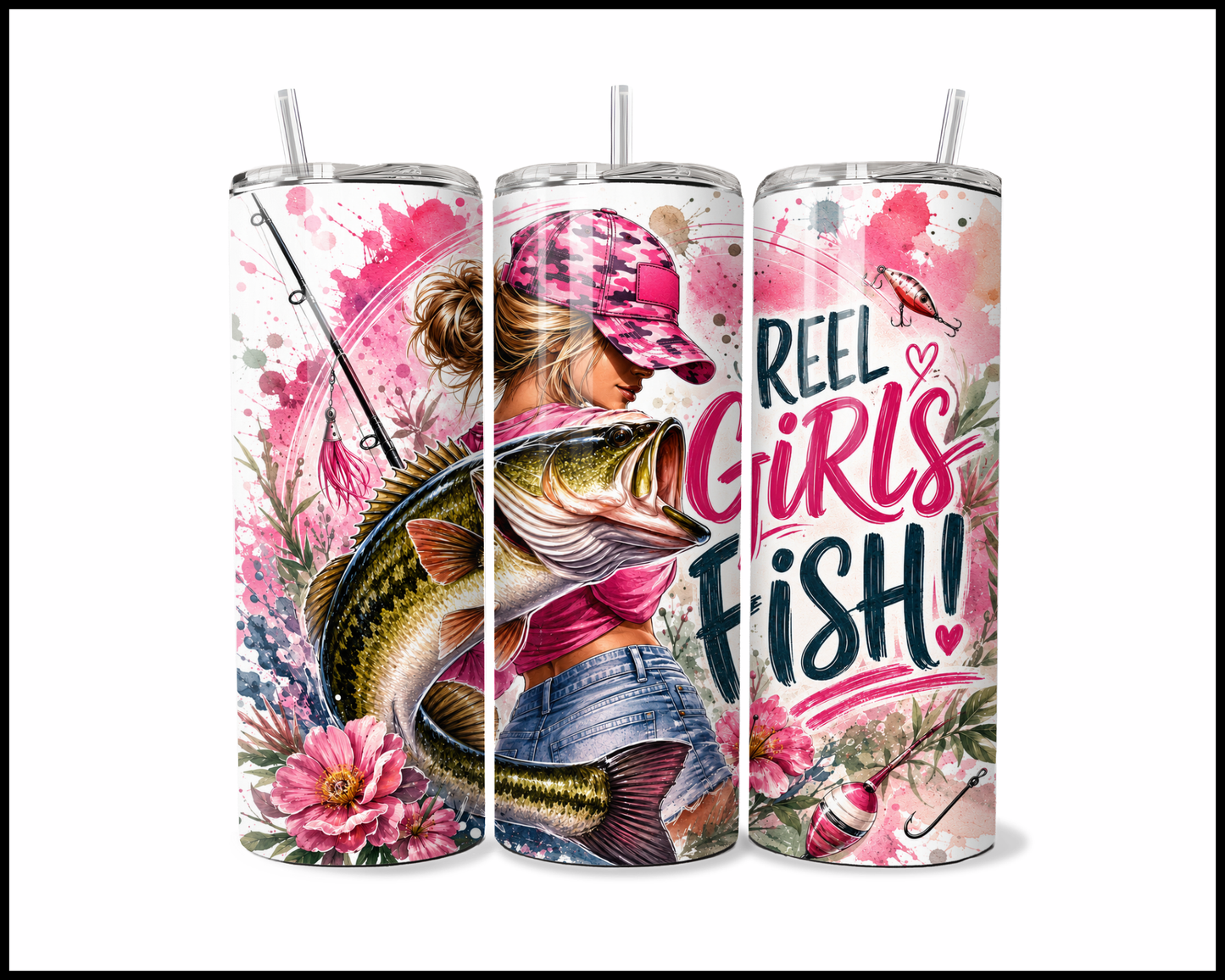 Reel Girls Fish Stainless Steel Tumbler (5919)
