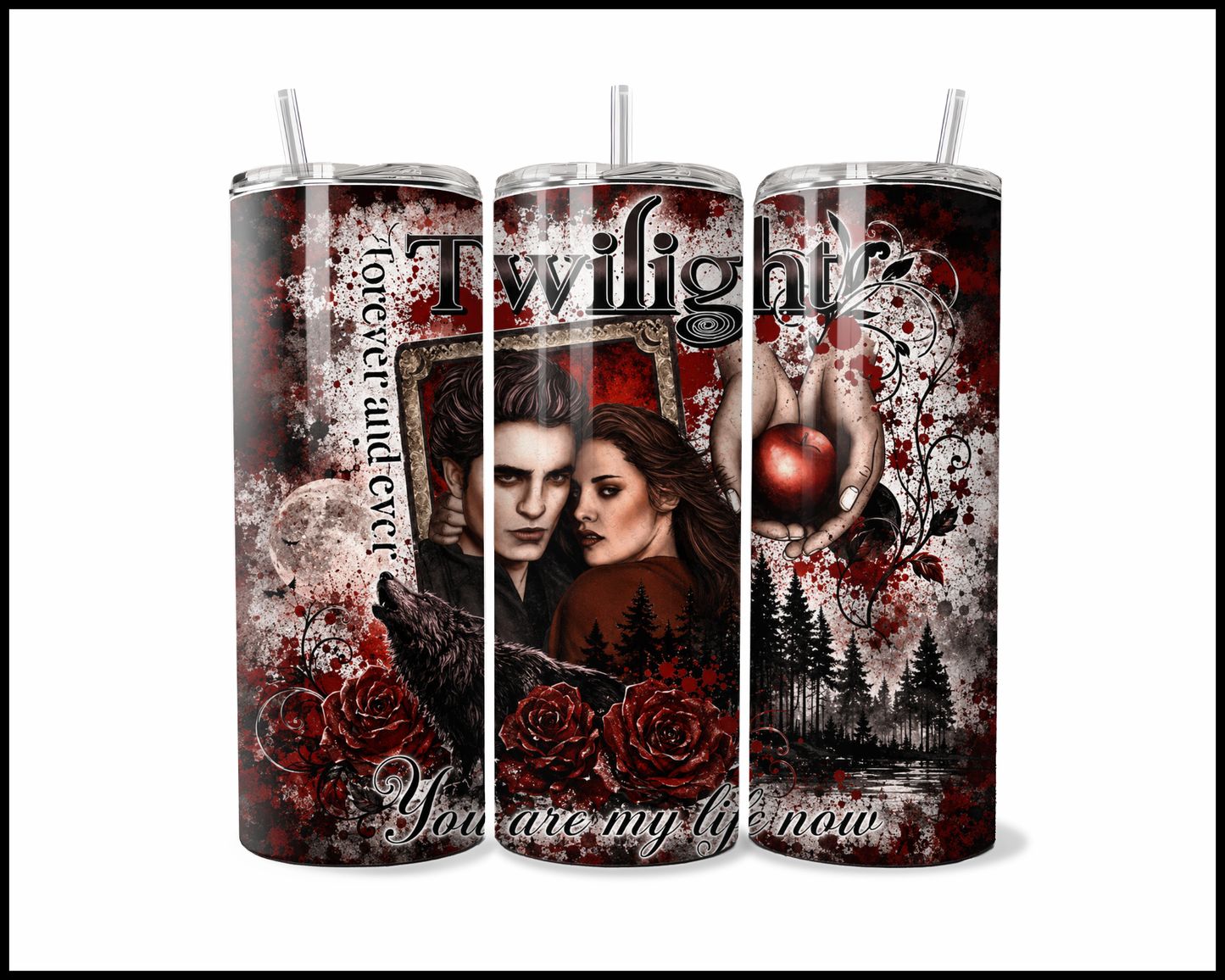 Twilight Inspired Stainless Steel Tumbler (5926)