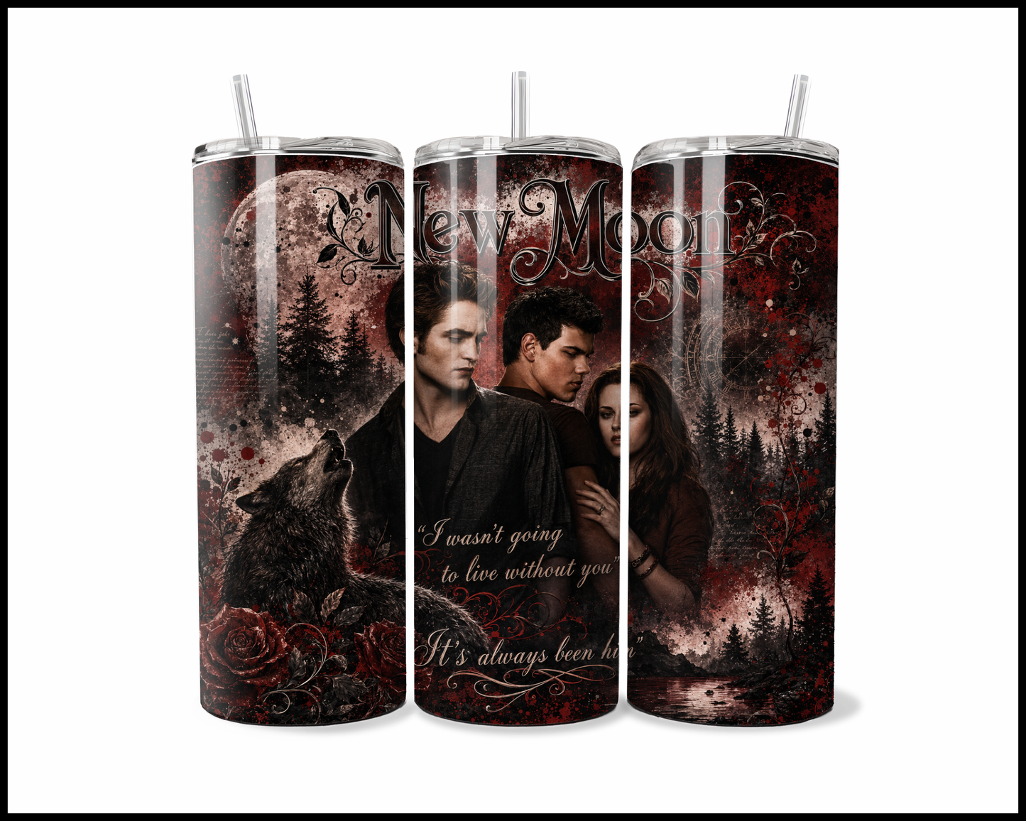 New Moon Inspired Stainless Steel Tumbler (5927)