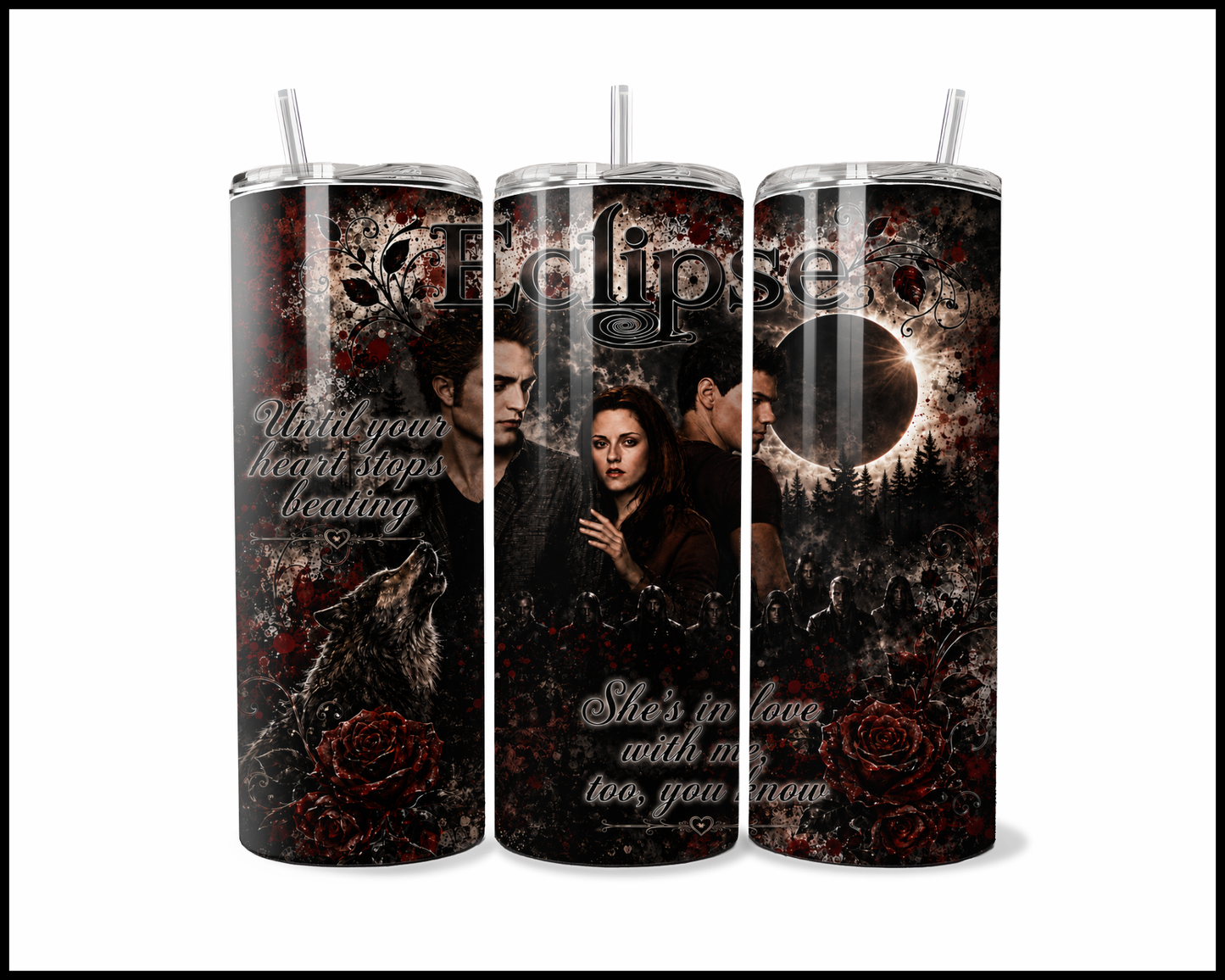 Eclipse Inspired Stainless Steel Tumbler (5928)