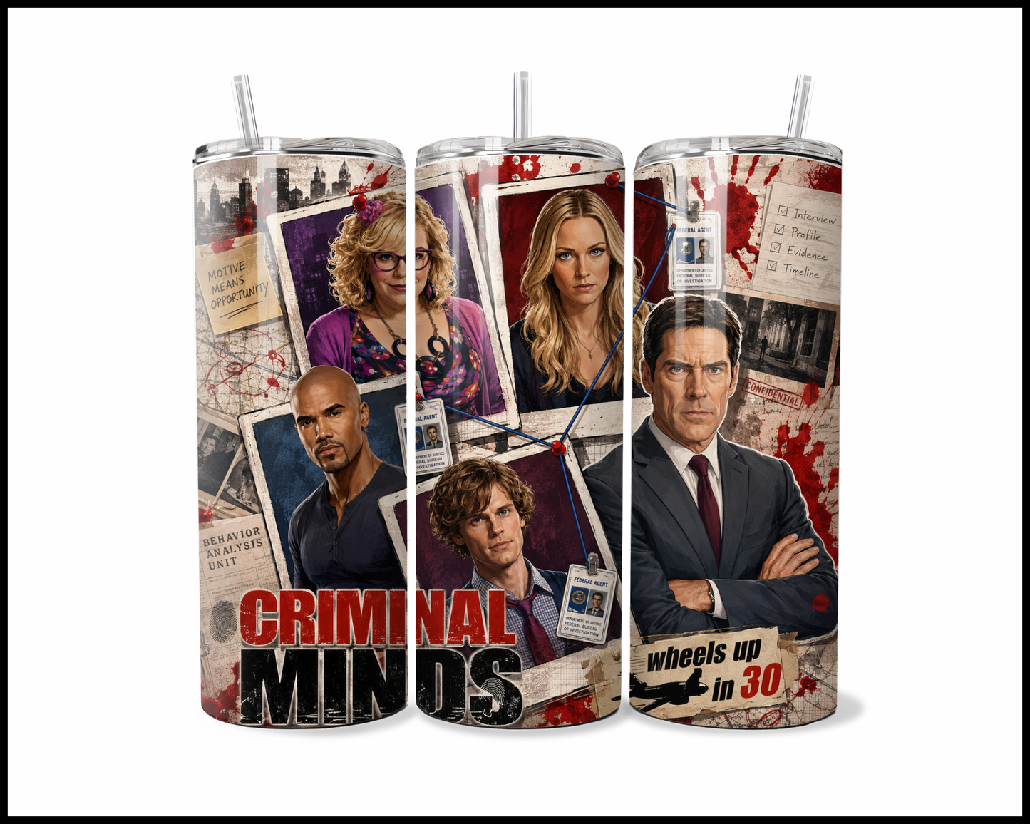 Criminal Minds Inspired Stainless Steel Tumbler (5930