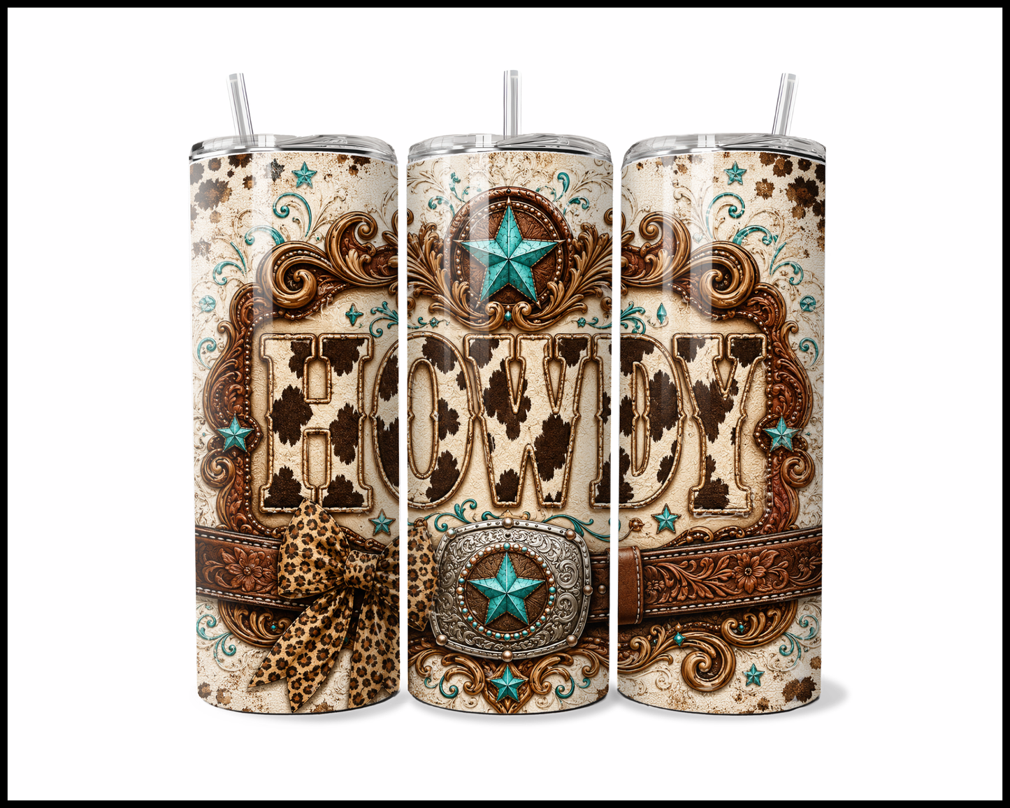 The High-Noon Howdy Stainless Steel Tumbler (5933)