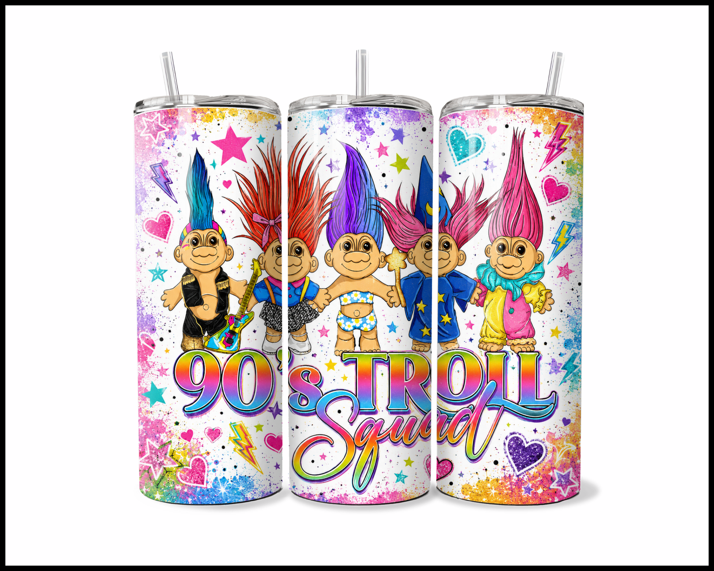Trolls Inspired Stainless Steel Tumbler (5936)