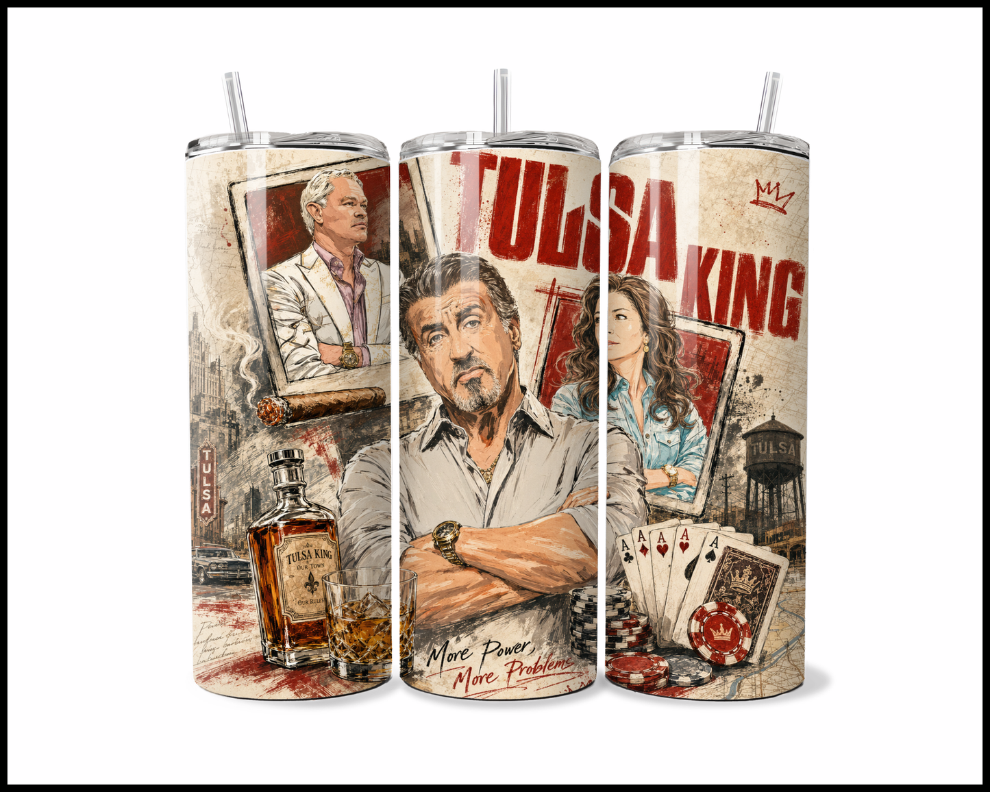 Tulsa King Inspired Stainless Steel Tumbler (5941)