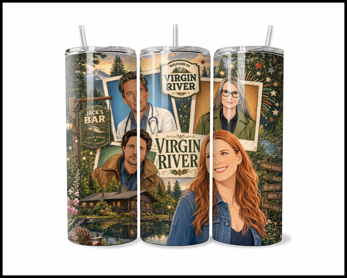 Virgin River Inspired Stainless Steel Tumbler (5942)