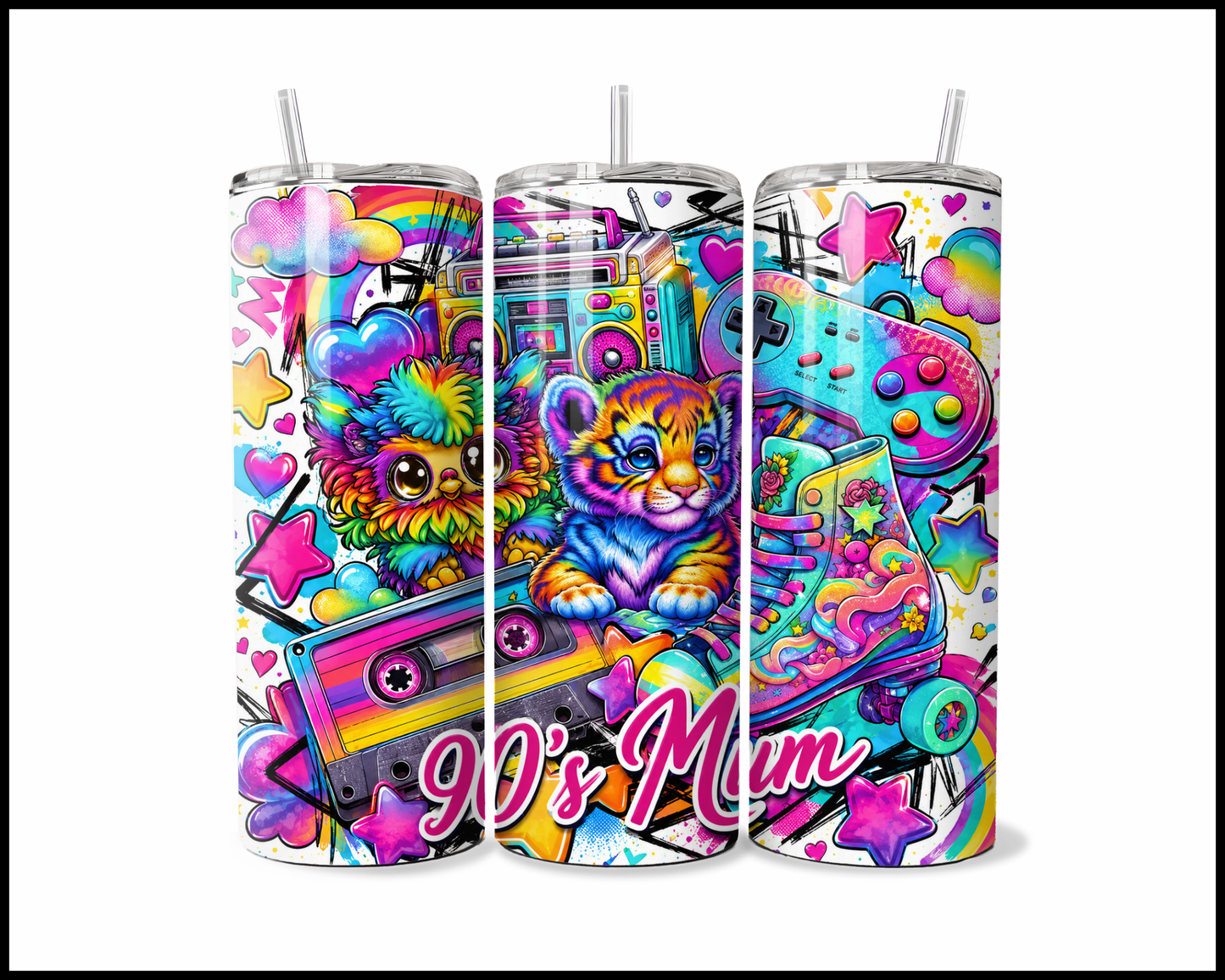 90's Mum Stainless Steel Tumbler (5944)