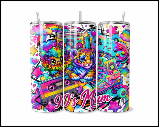 90's Mum Stainless Steel Tumbler (5944)