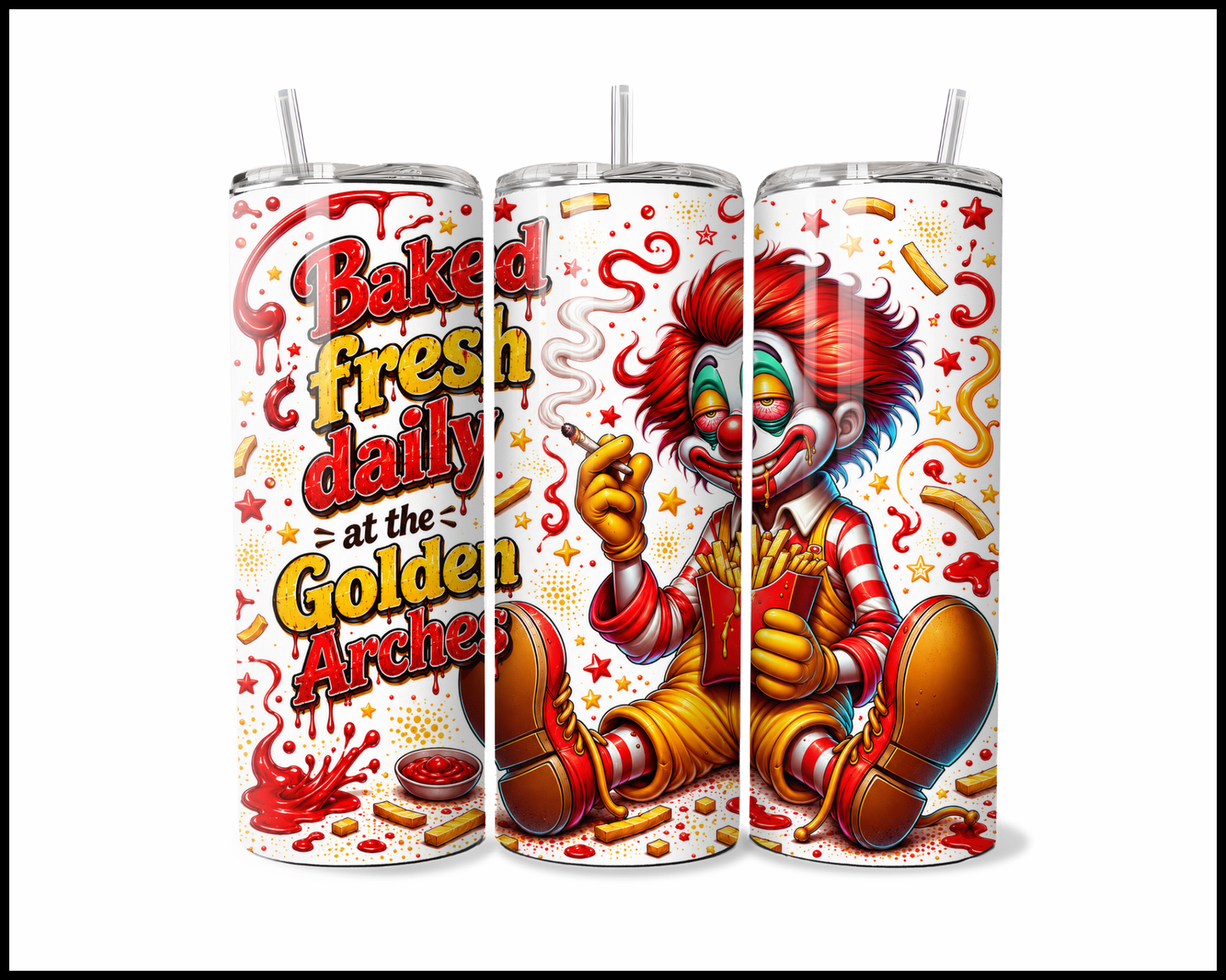 Baked Fresh Daily Stainless Steel Tumbler (5949)