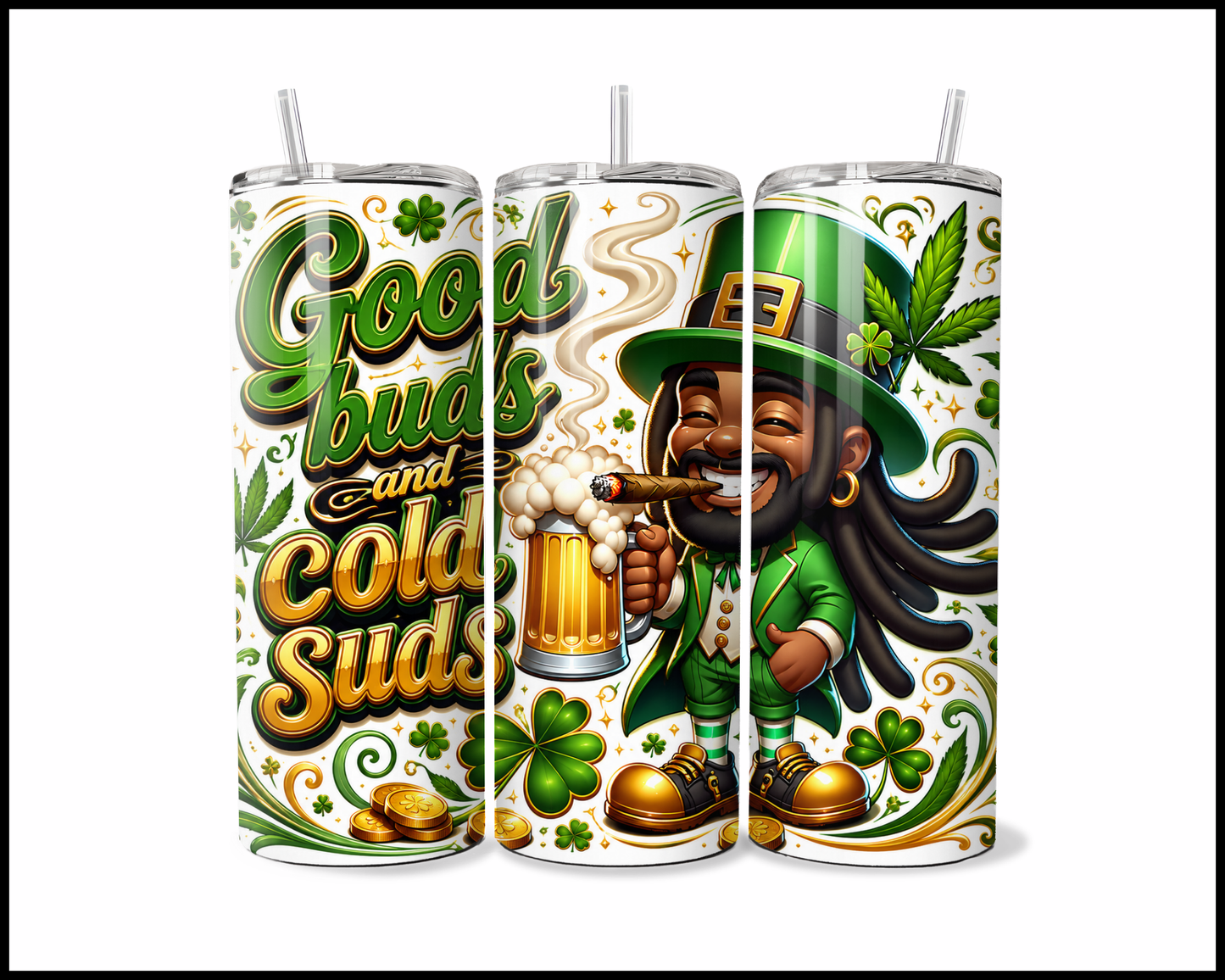Good Buds & Cold Suds Stainless Steel Tumbler (5957)