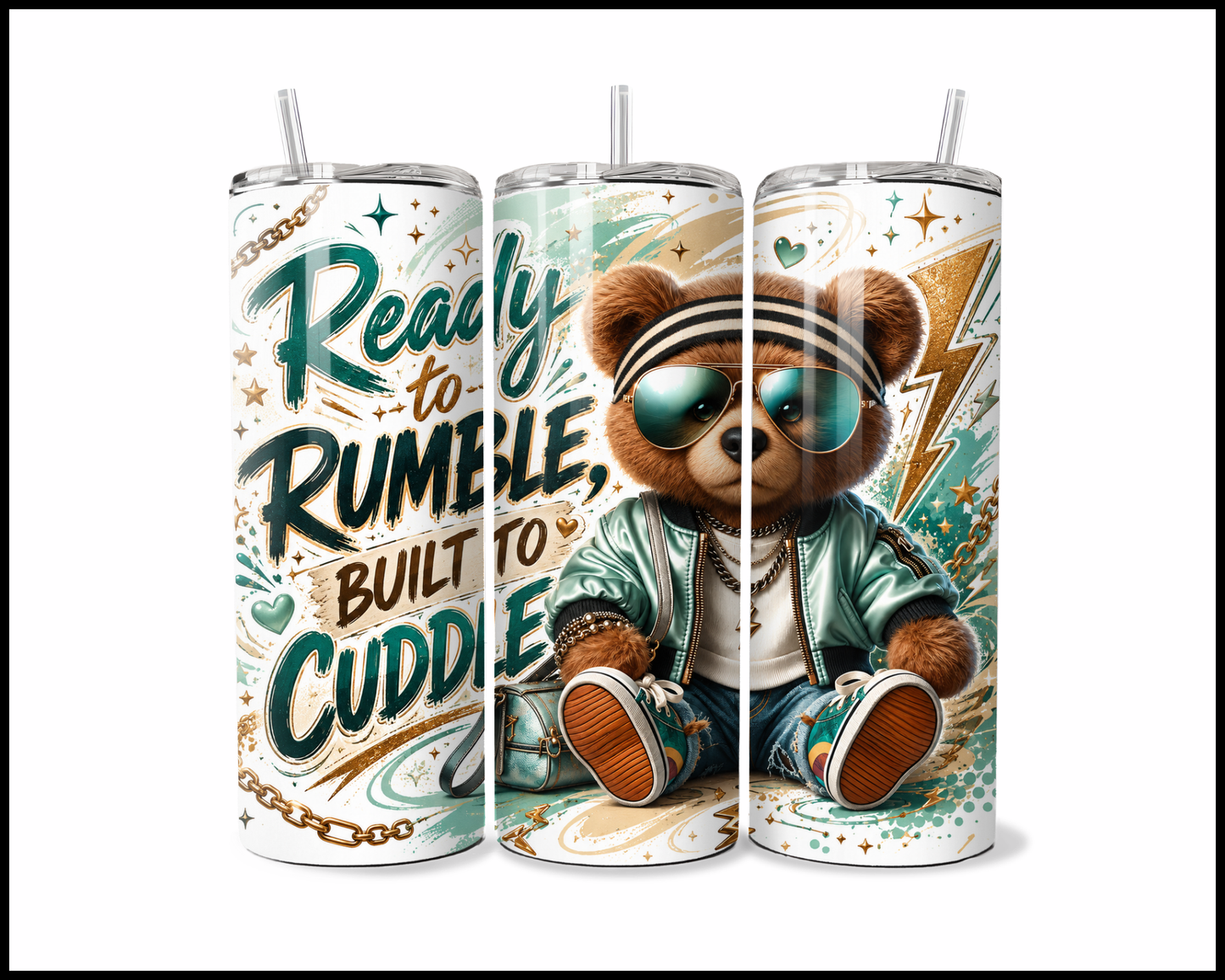 Ready To Rumble Built To Cuddle Stainless Steel Tumbler (5962)