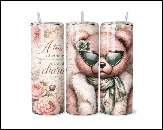 A Touch Of Vintage A Lot Of Charm Stainless Steel Tumbler (5963)
