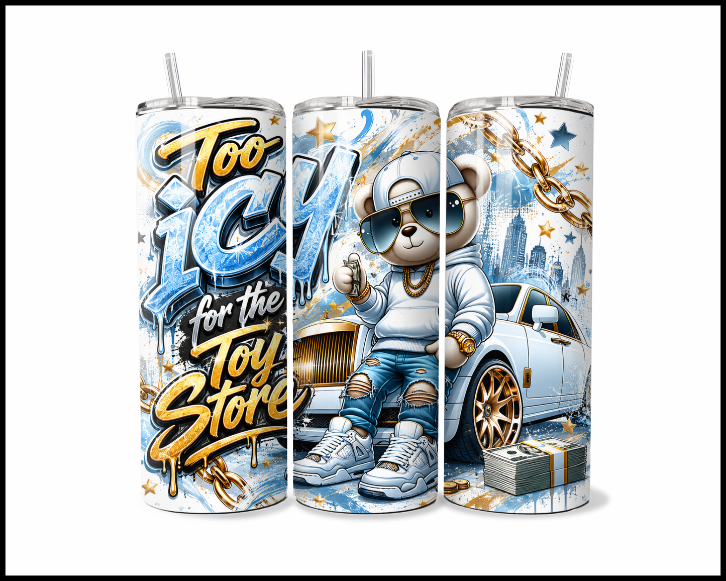 Too Icy For The Toy Store Stainless Steel Tumbler (5966)