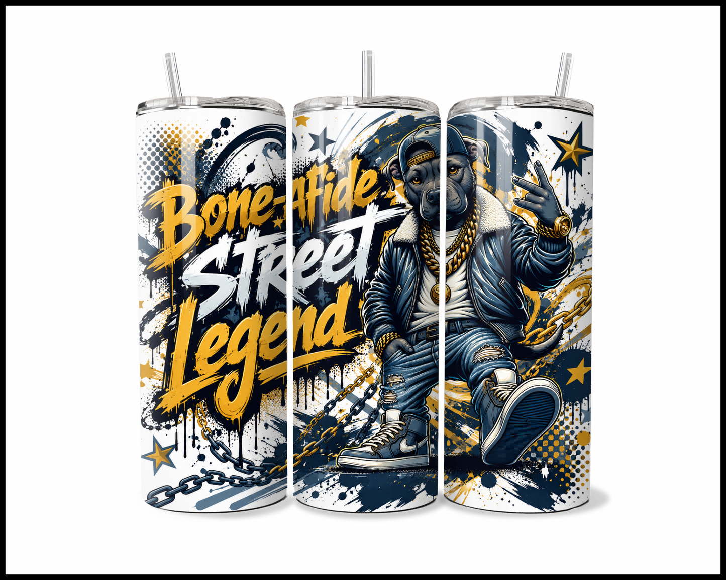 Bone-fide Street Legend Stainless Steel Tumbler (5970)