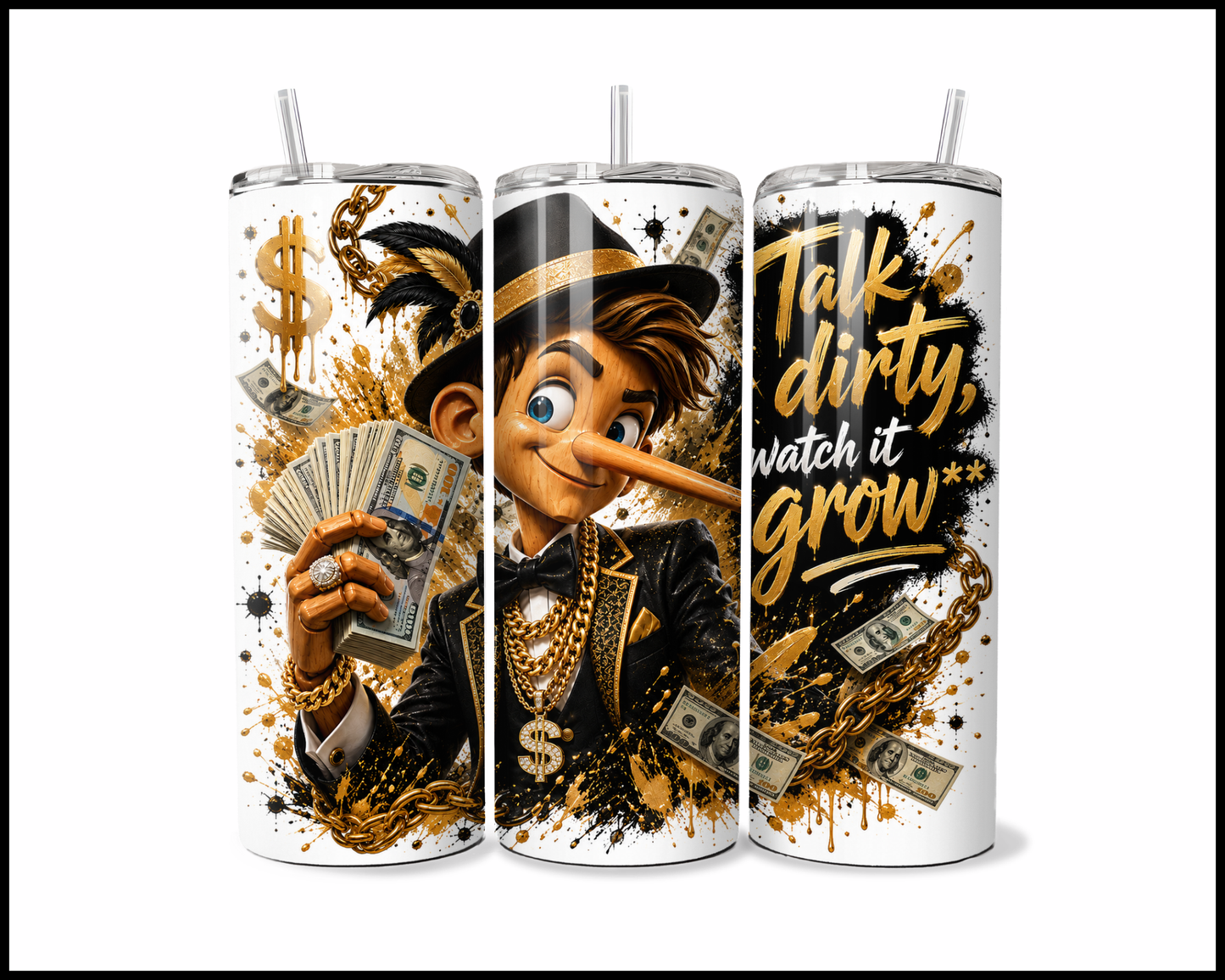 Talk Dirty Watch It Grow Stainless Steel Tumbler (5976)
