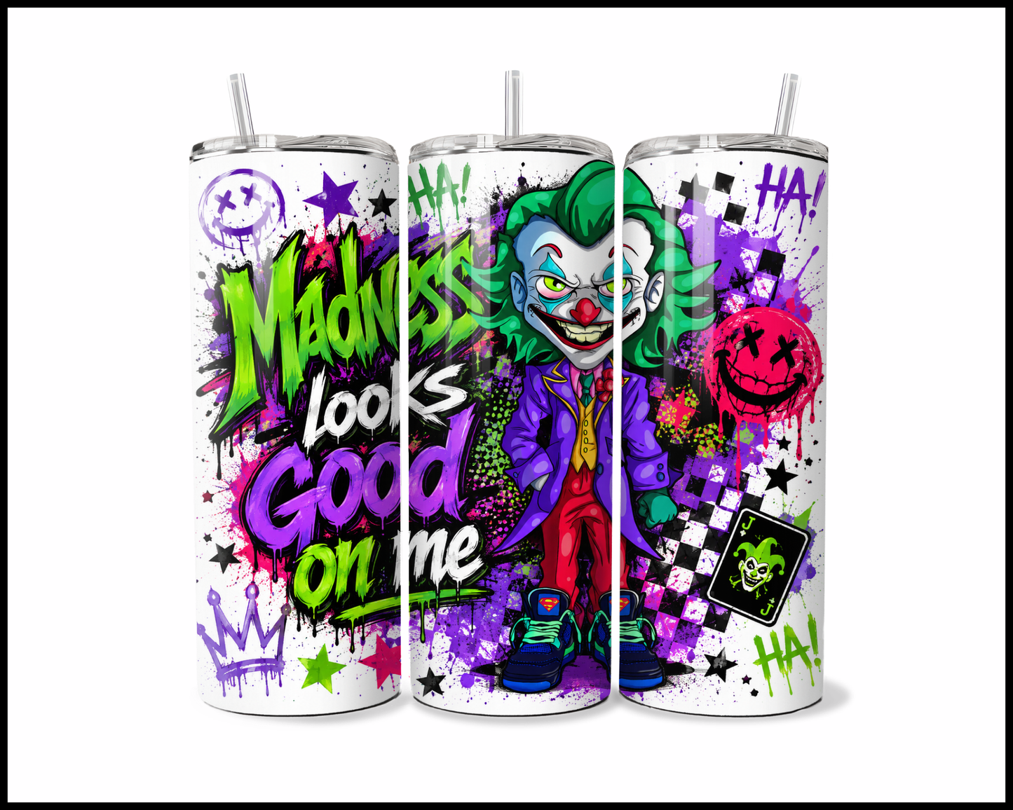 Madness Looks Good On Me Stainless Steel Tumbler (5990)