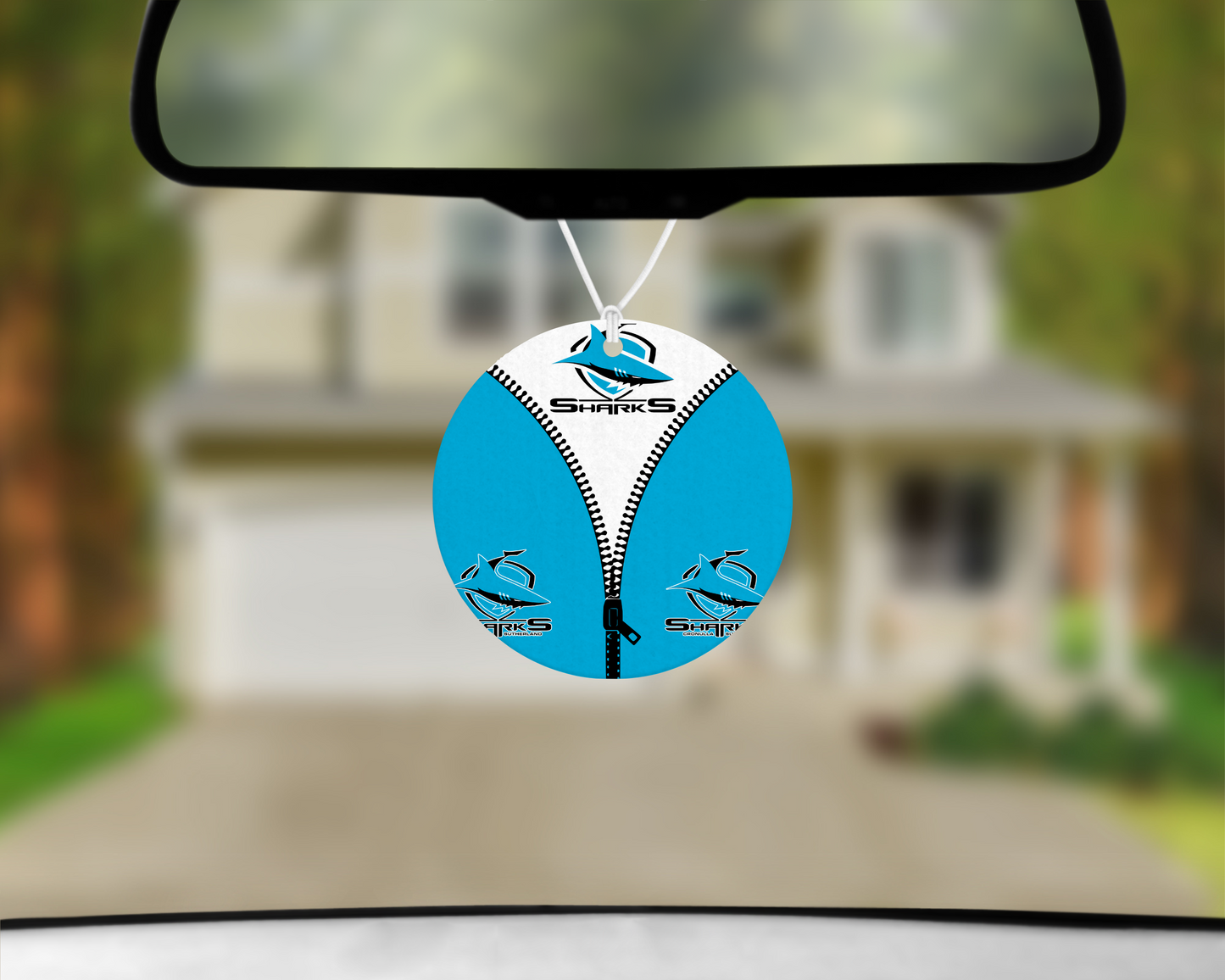 Cronulla Sharks Zip Up Car Air Freshener