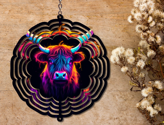 Highland Cow Wind Spinner (180)