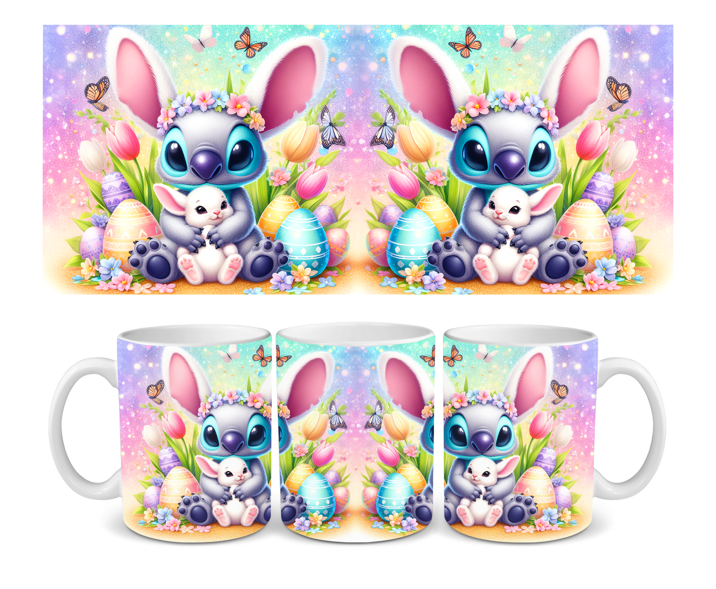 Stitch Easter Ceramic Mug