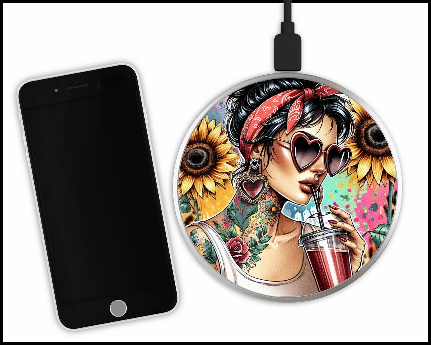 Sexy Bad Ars@ Sublimated Wireless Phone Charger (105)