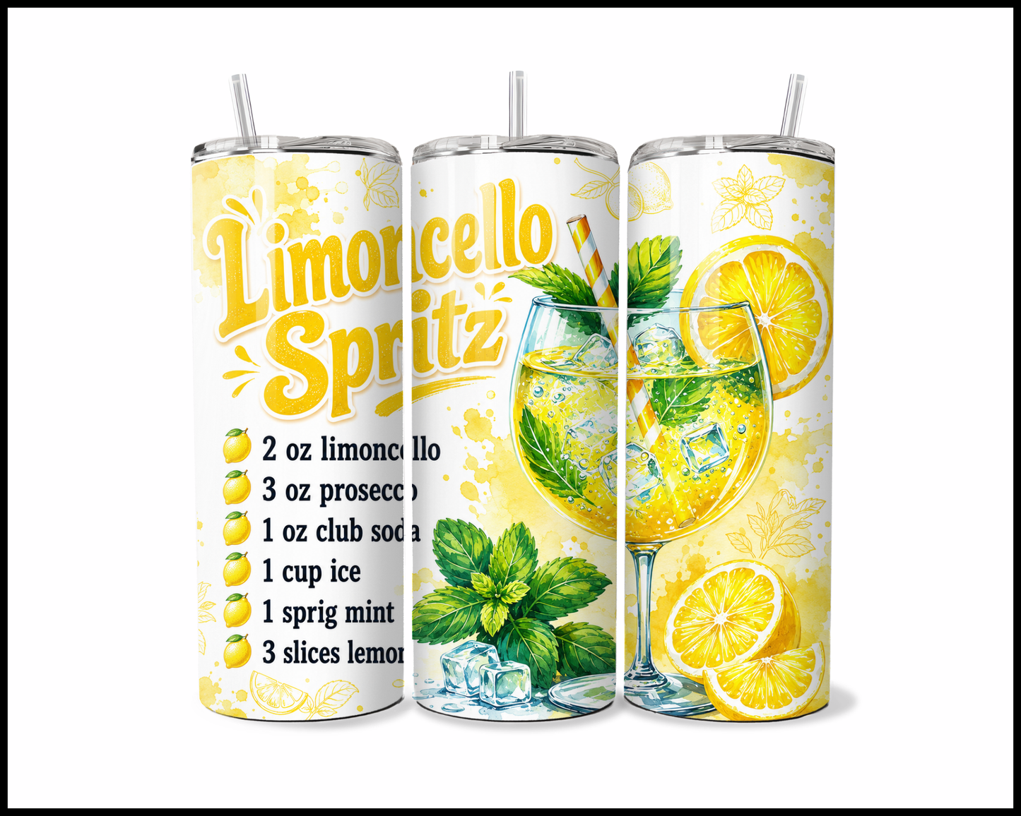 Happy Hour Recipes - Limoncello Spritz Stainless Steel Tumbler (6025)