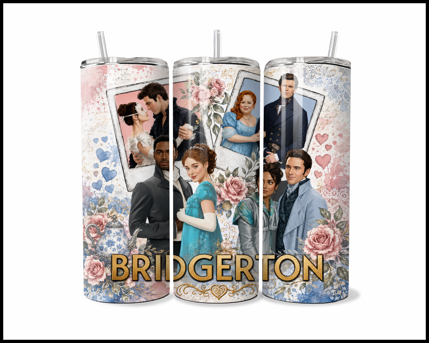 Bridgerton Inspired Stainless Steel Tumbler (6044)