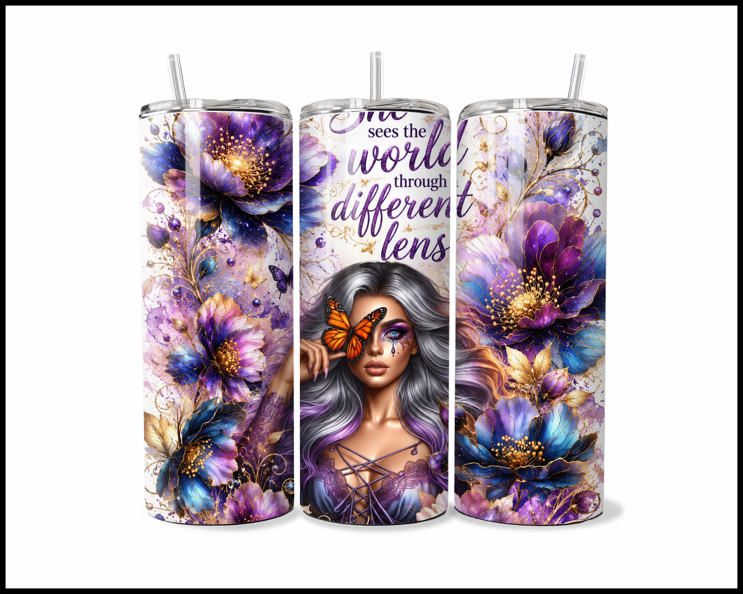 Through Different Lens Stainless Steel Tumbler (6055)