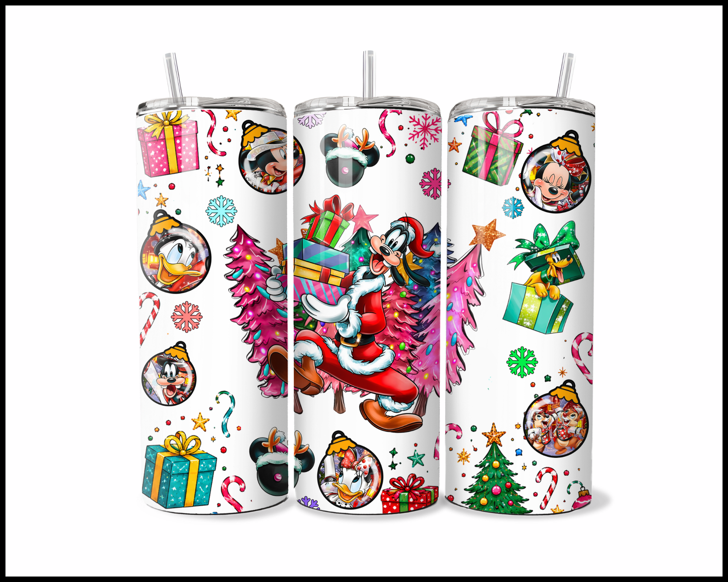 Fantasy Themed Christmas Stainless Steel Tumbler (6074)