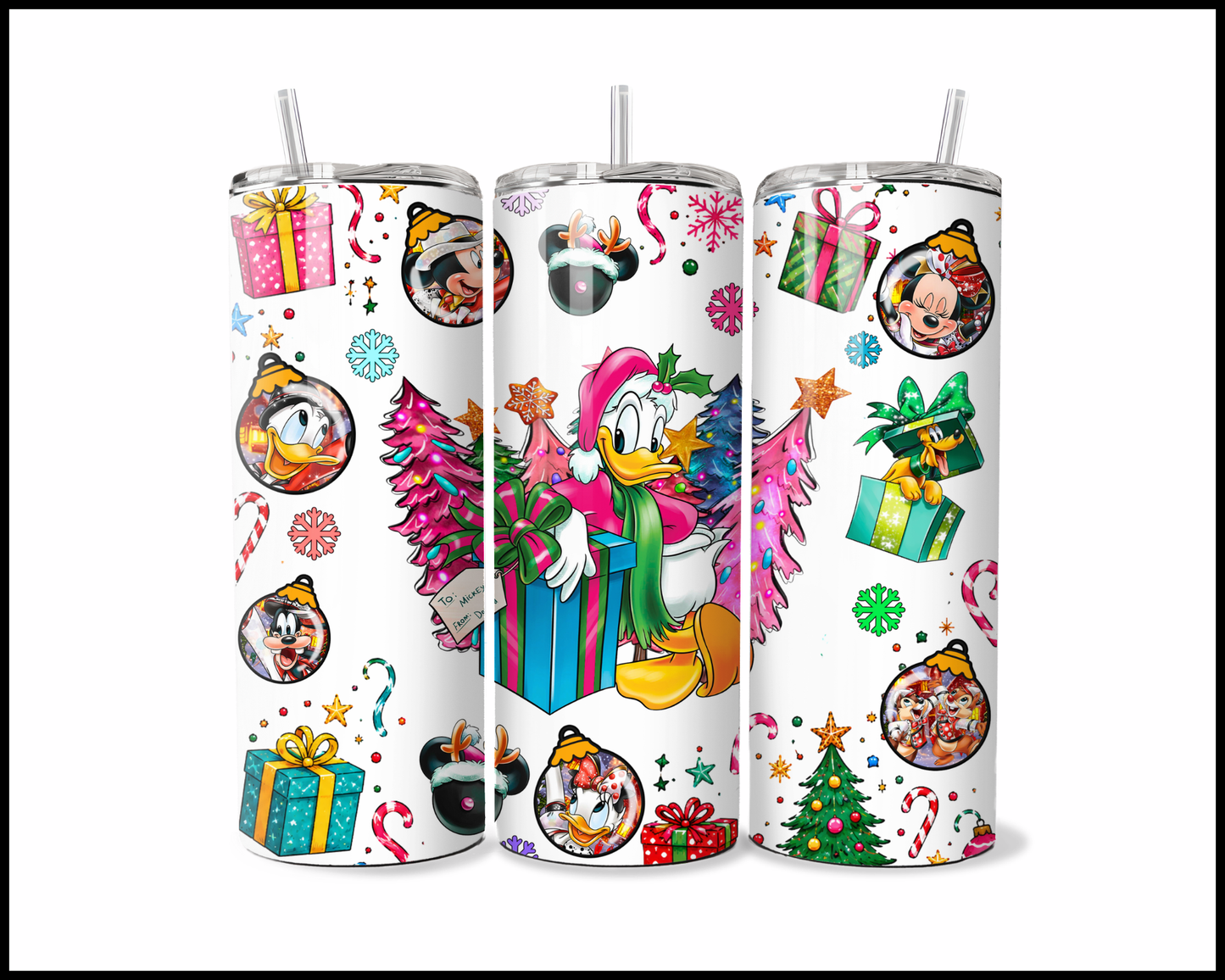 Fantasy Themed Christmas Stainless Steel Tumbler (6077)