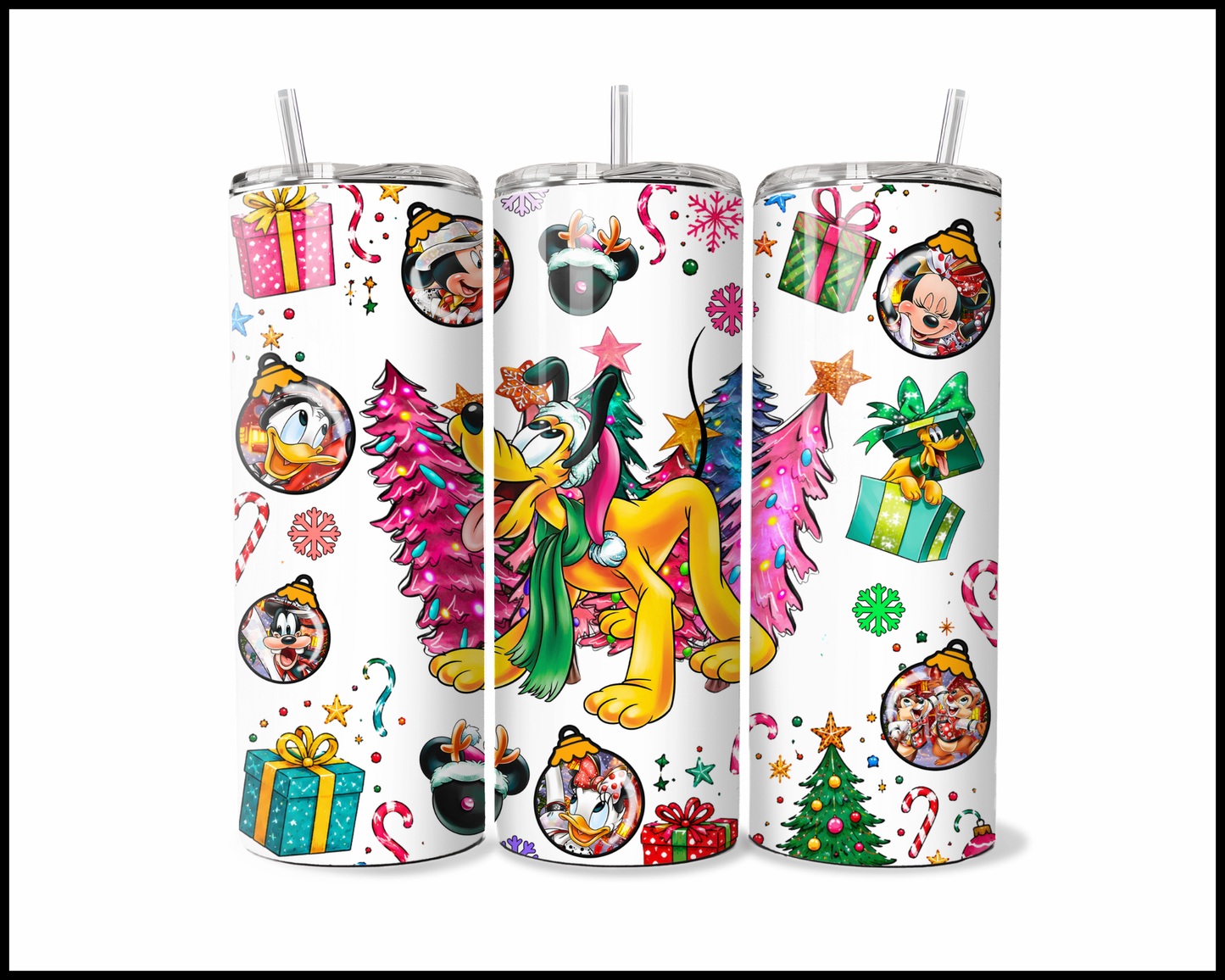 Fantasy Themed Christmas Stainless Steel Tumbler (6079)