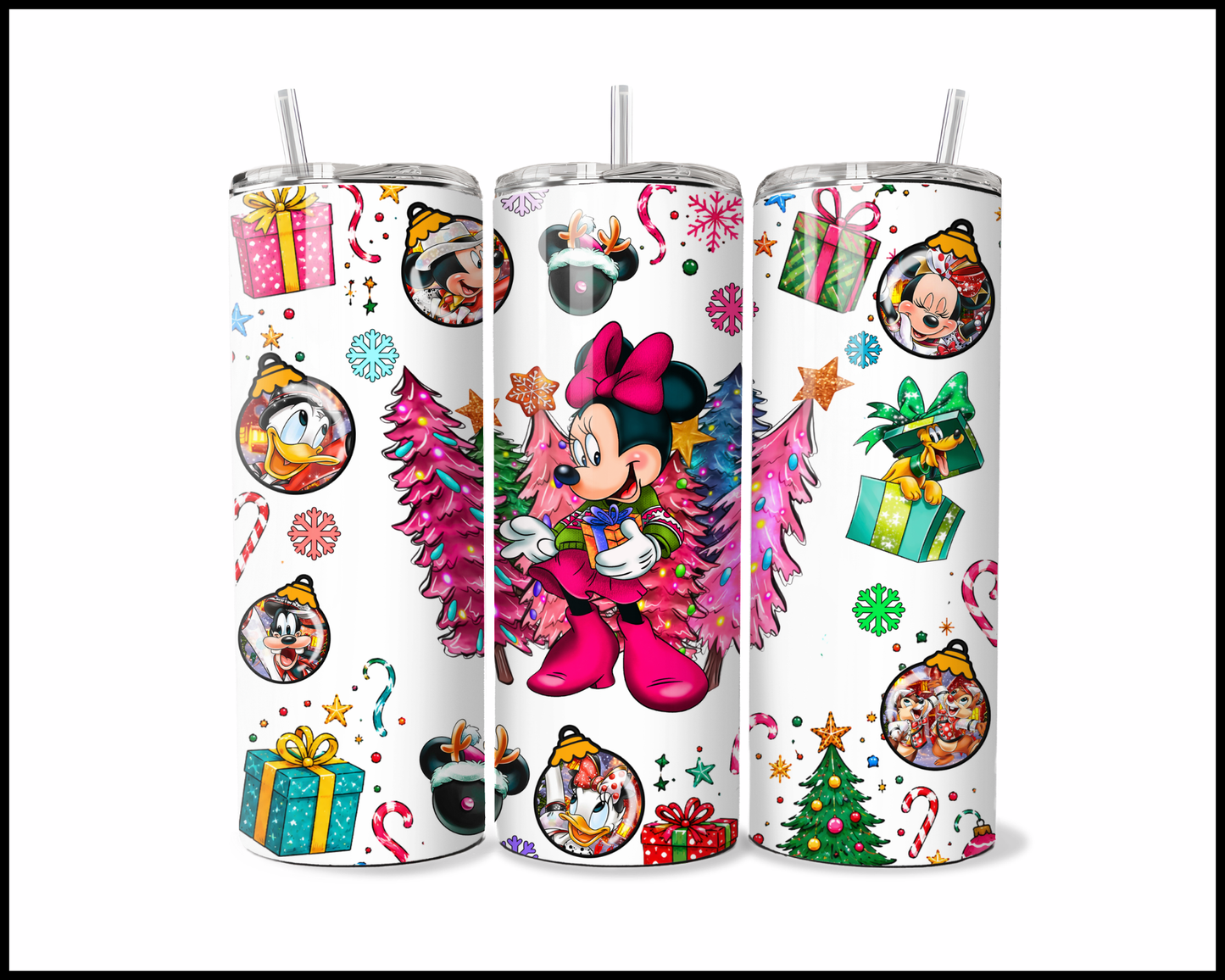 Fantasy Themed Christmas Stainless Steel Tumbler (6081)