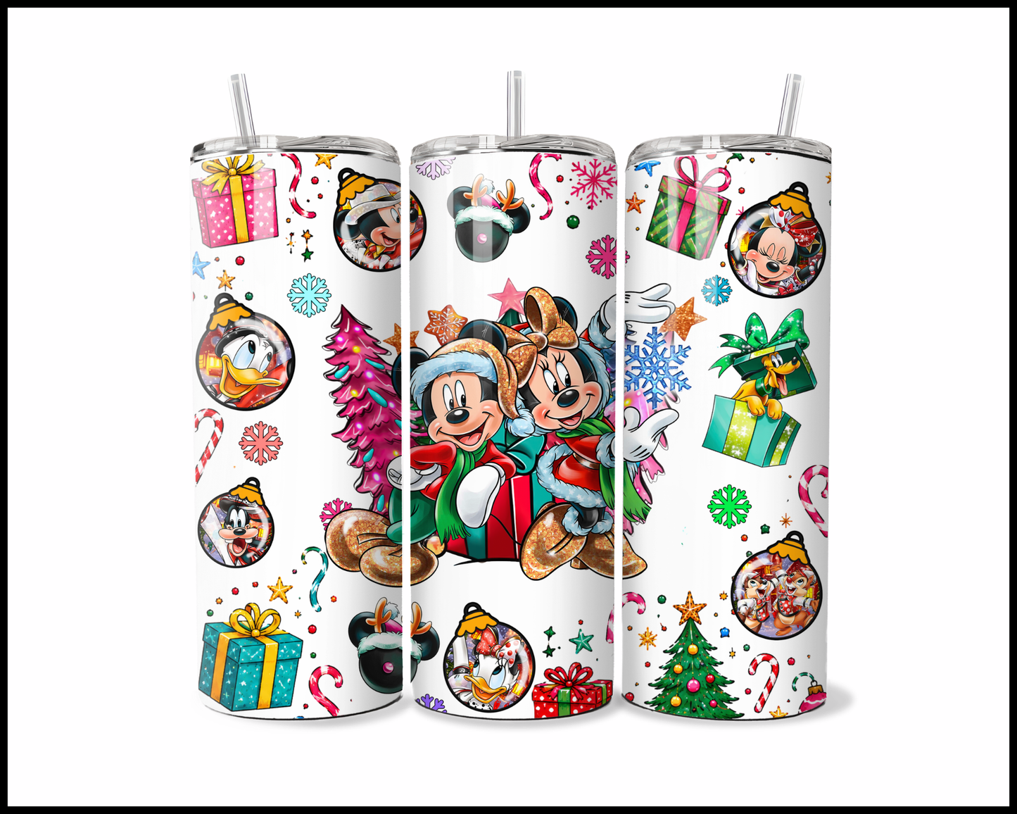 Fantasy Themed Christmas Stainless Steel Tumbler (6085)
