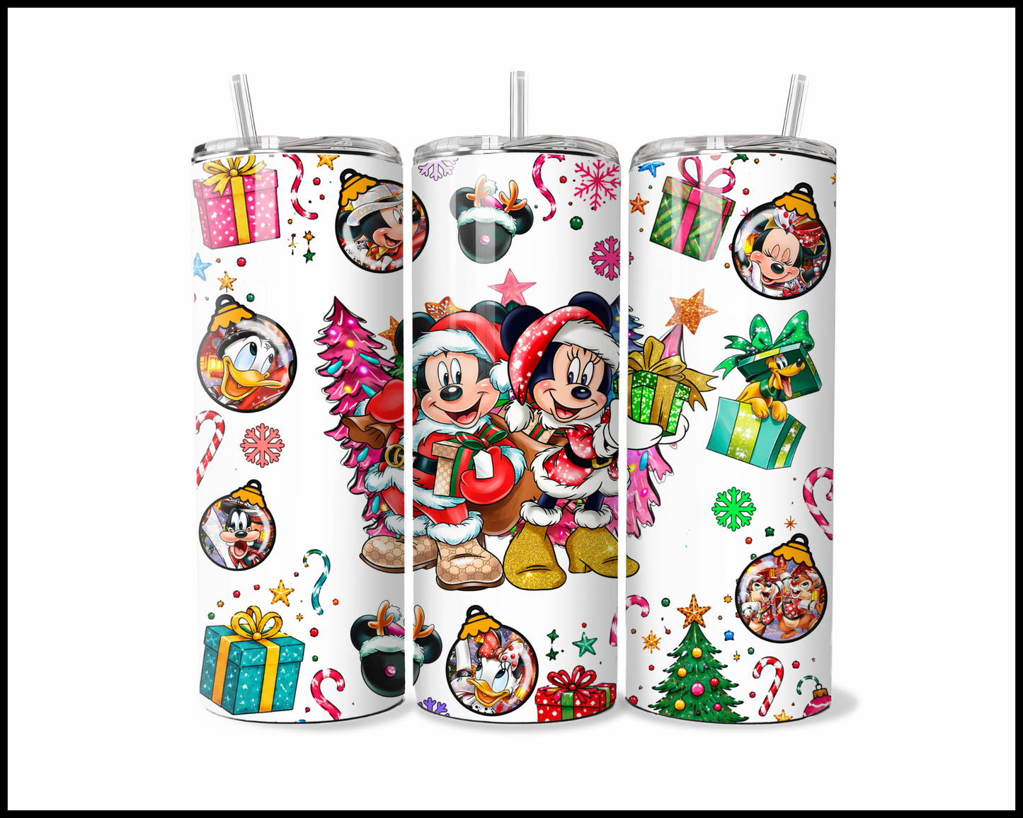 Fantasy Themed Christmas Stainless Steel Tumbler (6087)