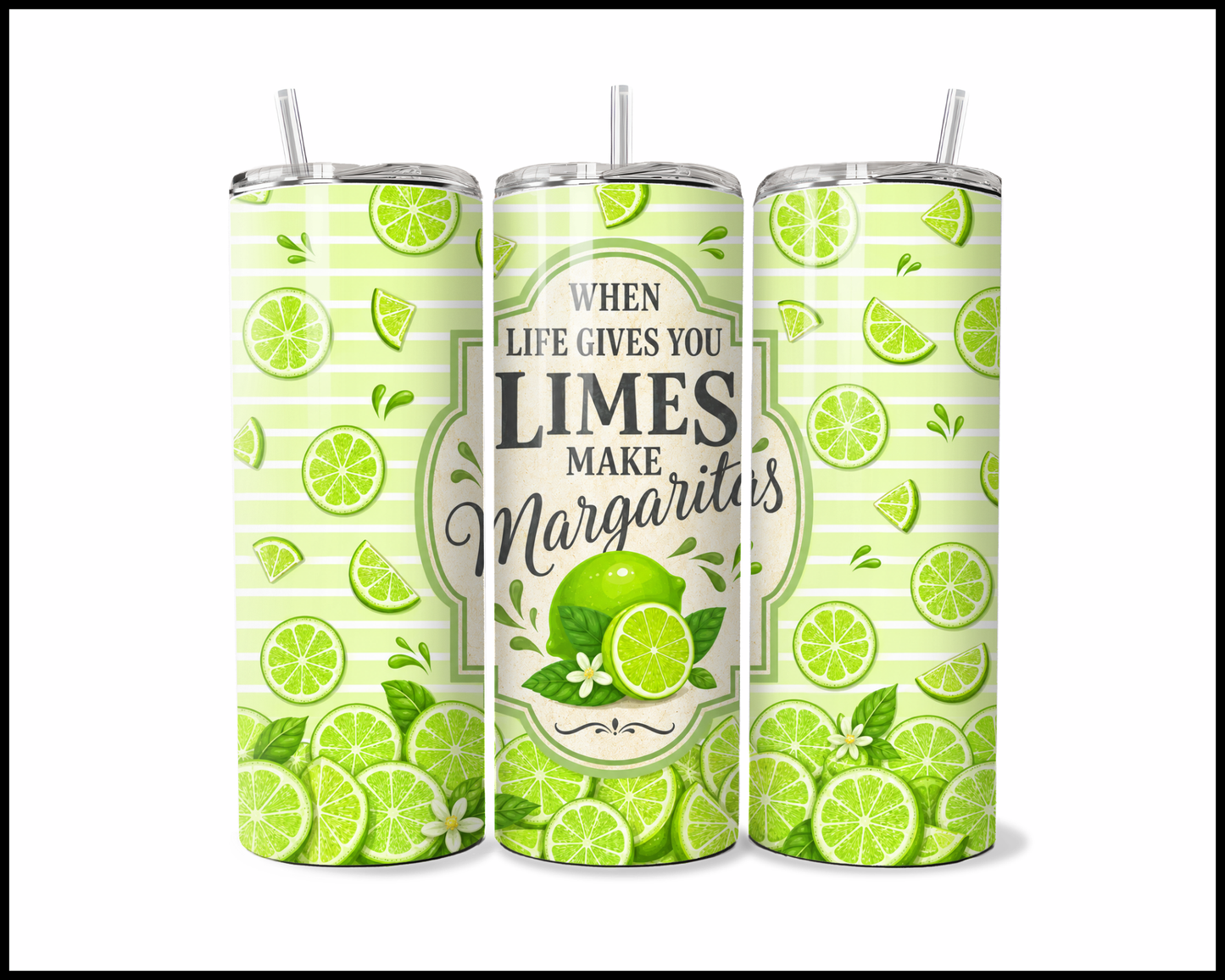 Make Margaritas Stainless Steel Tumbler (6099)