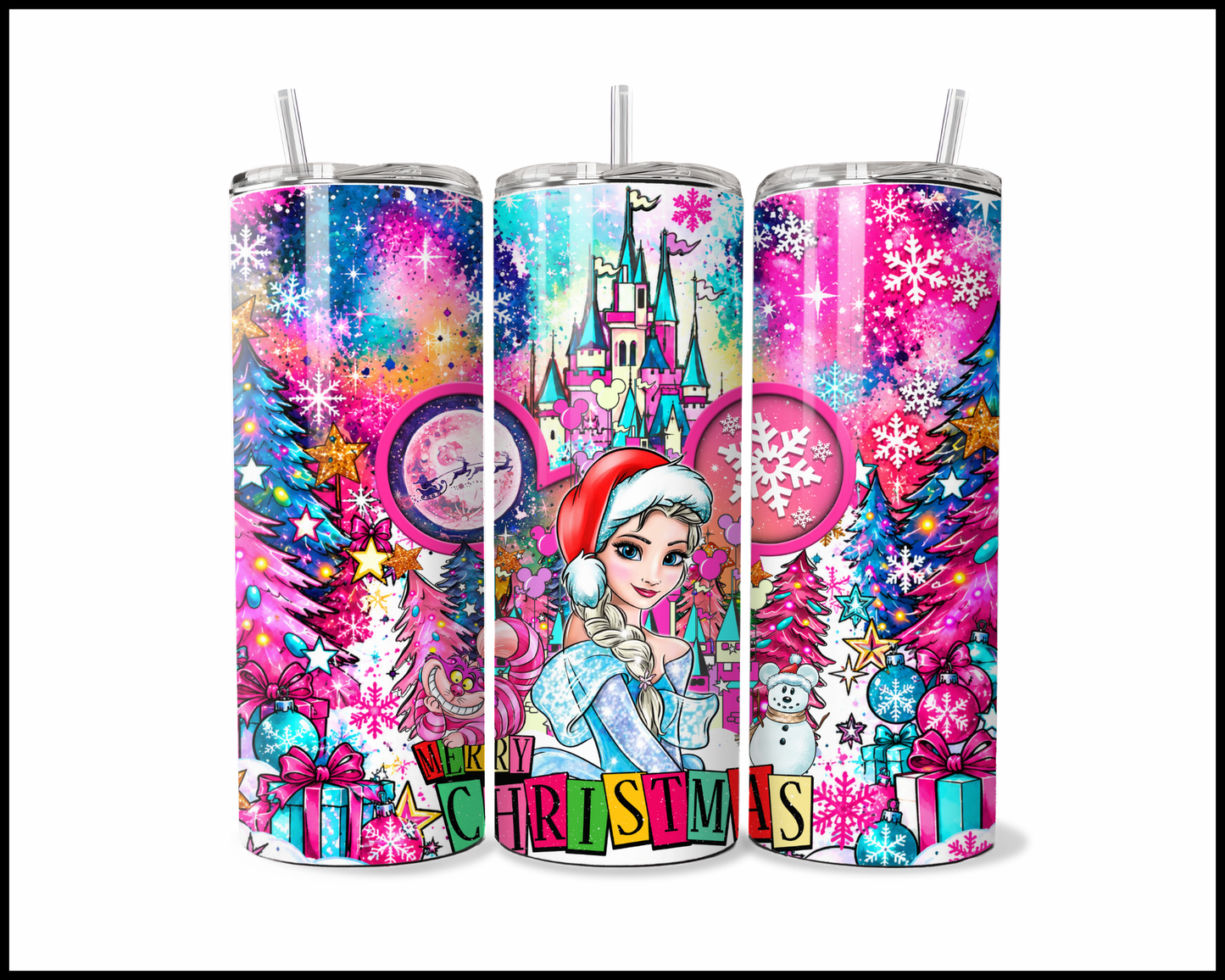 Magical Kingdom Christmas Stainless Steel Tumbler (6127)