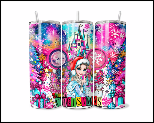 Magical Kingdom Christmas Stainless Steel Tumbler (6127)