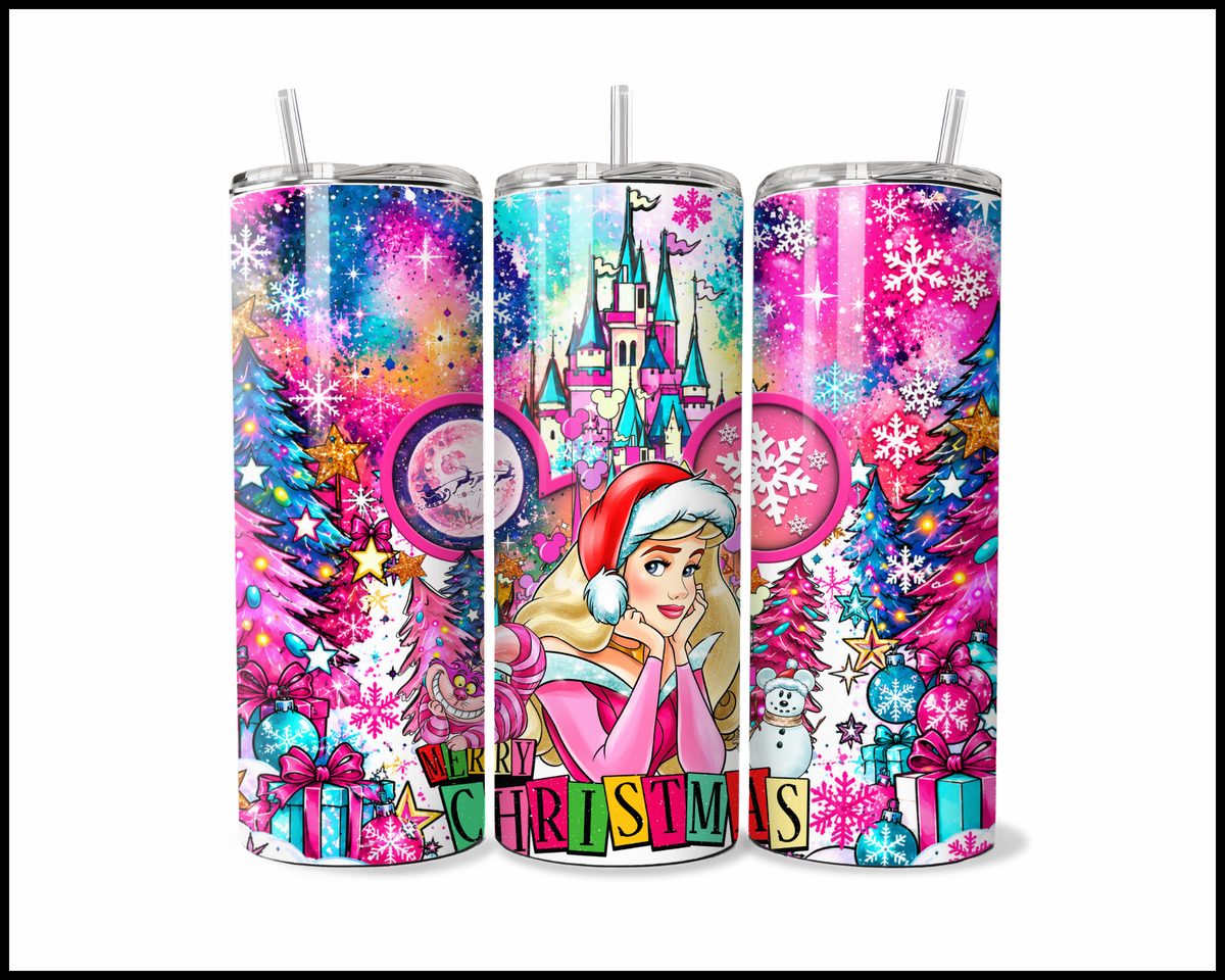 Magical Kingdom Christmas Stainless Steel Tumbler (6131)